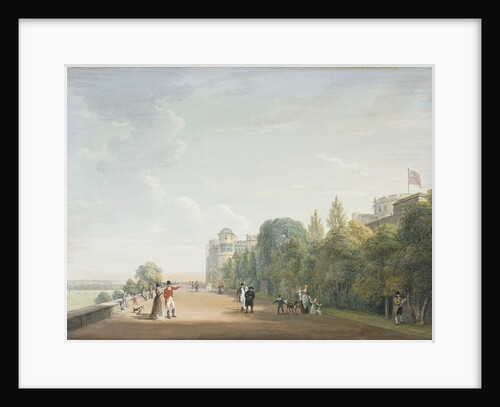 Windsor Castle: the North Terrace Looking East, with Elegant Figures by Paul Sandby