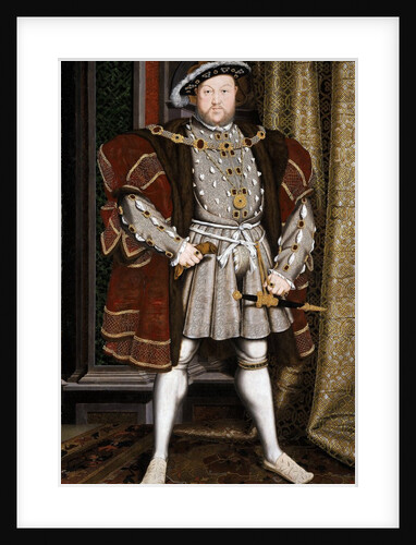 Full-Length Portrait of King Henry VIII by Hans Holbein The Younger