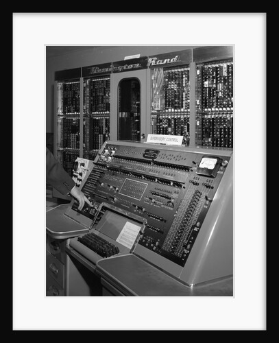 1950s control panel of Remington Rand Univac computer by Anonymous
