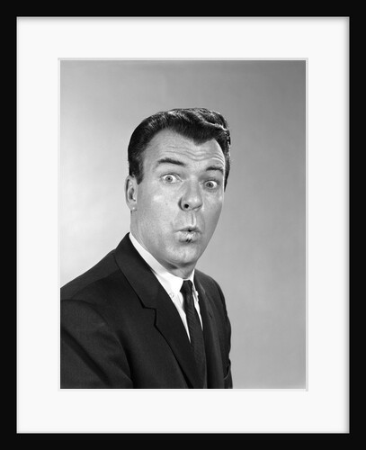1960s man making a funny face by Anonymous
