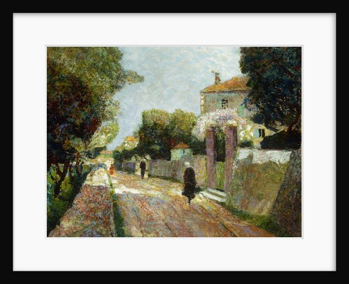 Sunny Village Street; Rue de Village Ensoleillee by Victor Charreton