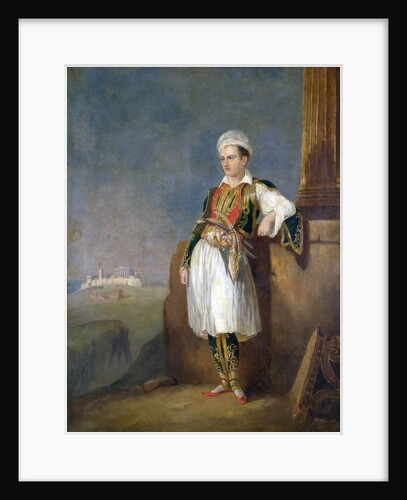 Portrait of Lord Byron in Athens, Before the Acropolis by Anonymous