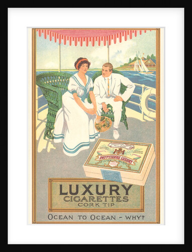 Couple in Cigarette Advertisement by Anonymous