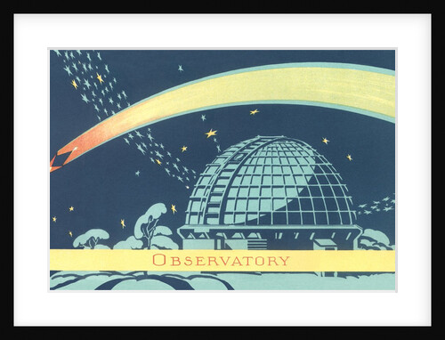 Observatory and Comet by Anonymous