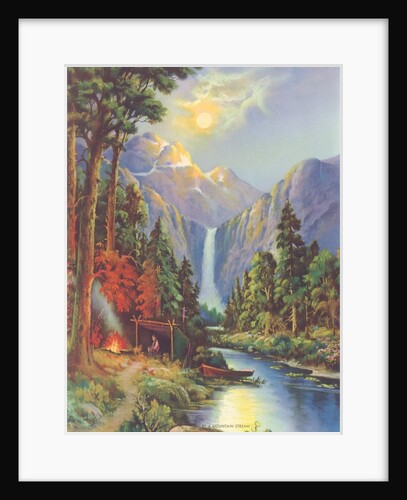 Camping by a Mountain Stream by Anonymous