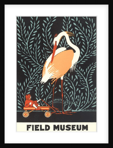 Poster for Field Museum with Giant Heron by Anonymous
