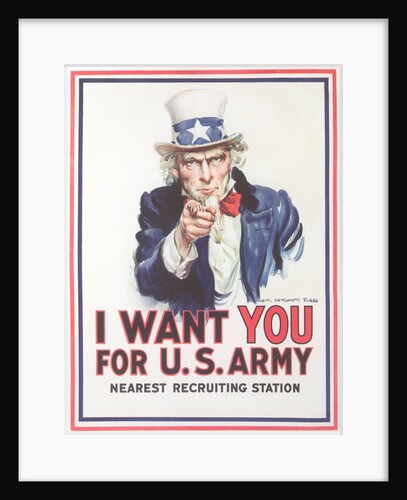 Vintage Army Recruiting Poster by Anonymous