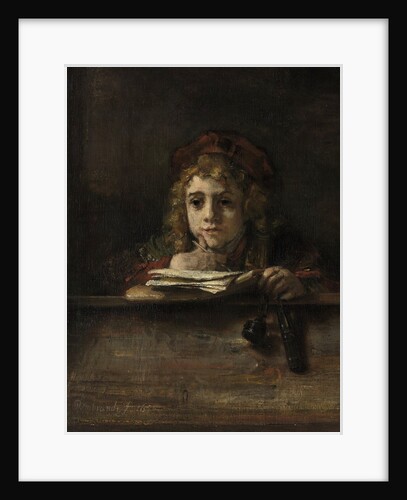 Titus van Rijn, the Artist's Son, Reading by Rembrandt van Rijn
