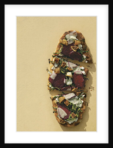 Grilled beet and fig pizza by Anonymous