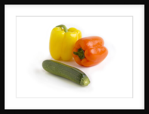 Bell pepper and zucchini by Anonymous