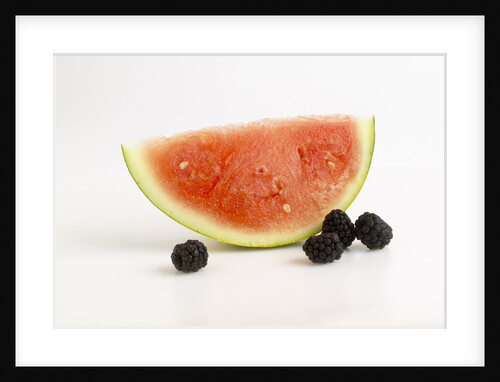 Watermelon and berries by Anonymous