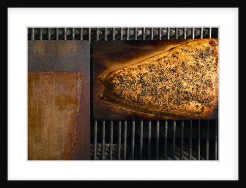 Cedar-planked salmon by Anonymous