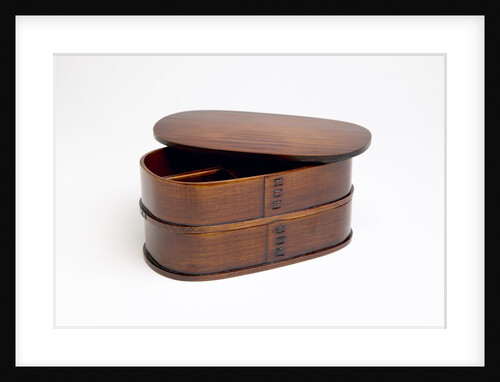 Open oval bento box by Anonymous