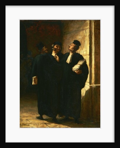 Three Lawyers by Honore Daumier