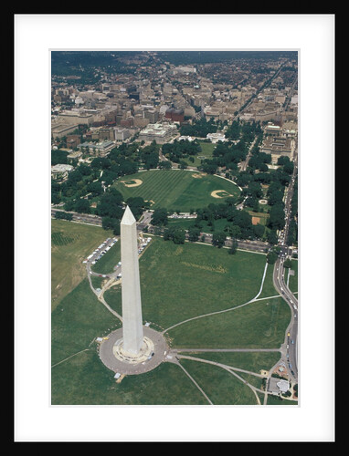 Rare aerial, the Washington Monument by Anonymous