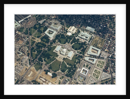 Capitol aerial, rare image from private helicopter by Anonymous