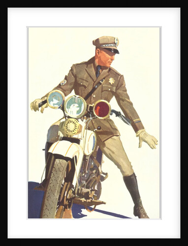 Motorcycle Cop by Anonymous