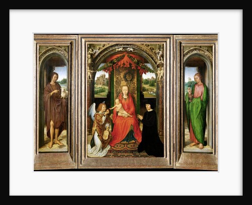 Small Triptych of St. John the Baptist by Hans Memling