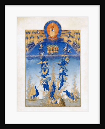 The Fall of the Rebel Angels from the Très Riches Heures du duc de Berry by Anonymous