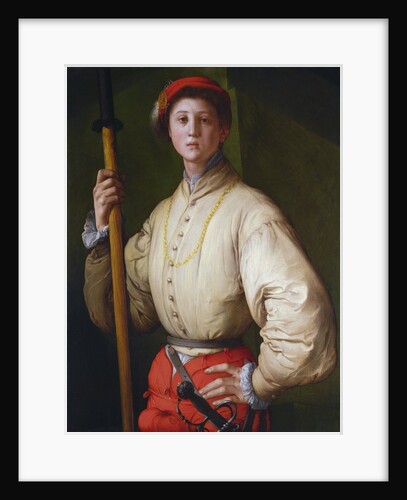 Portrait of a Halberdier (Francesco Guardi?) by Pontormo