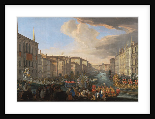 Regatta on the Grand Canal in Honor of Frederick IV, King of Denmark by Luca Carlevarijs