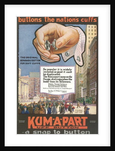 Ad for Separable Cuff Button by Anonymous