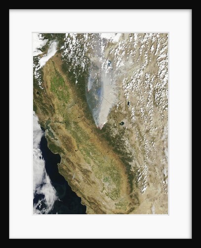 Satellite View of the Rim Fire, California by Anonymous