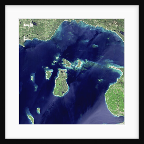 Satellite View of Beaver Island, Lake Michigan by Anonymous