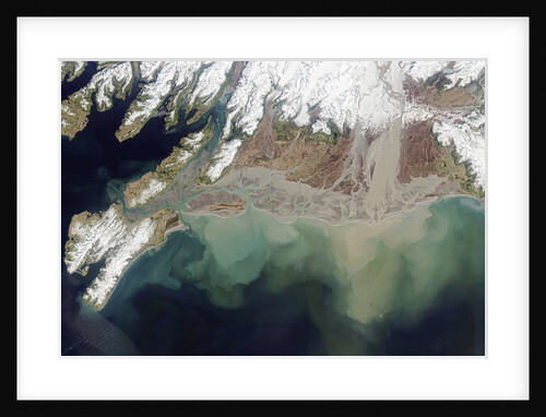 Satellite View of Alaska's Copper River Delta by Anonymous