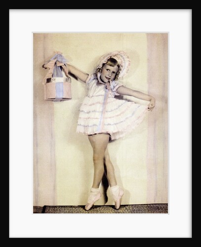 Young girl in dance outfit, ca. 1936. by Anonymous