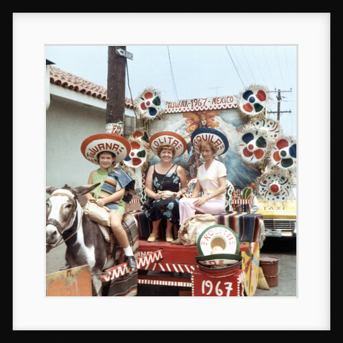 Mother and daughters as tourists in Tijuana, Mexico, ca. 1967 by Anonymous