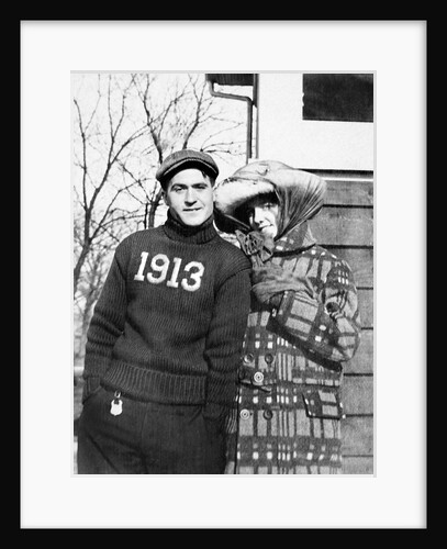 Boyfriend and girlfriend pose, ca. 1913. by Anonymous