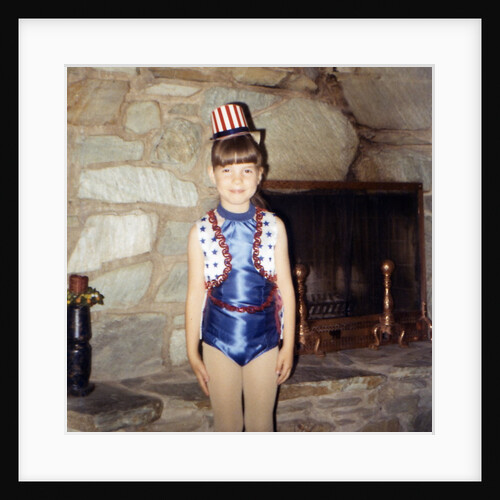 Young girl in a patriotic dance outfit poses, ca. 1967. by Anonymous