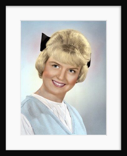 Young woman studio portrait, ca. 1966. by Anonymous