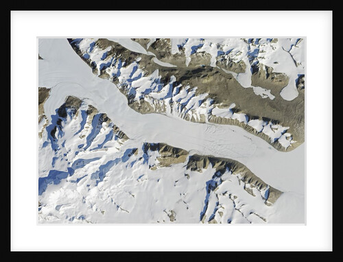 Satellite view of Ferrar Glacier, Antarctica by Anonymous