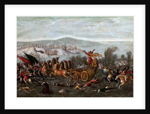 The Israelites Crossing the Red Sea, with Moses Parting the Waters by circle of Juan de la Corte by Anonymous
