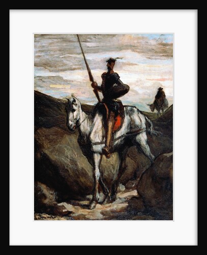 Don Quixote in the Mountains by Honoré Daumier