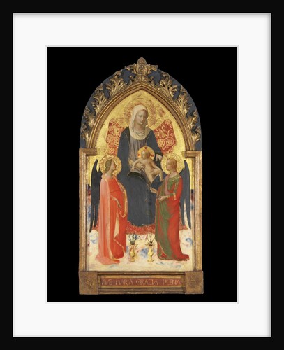 Altarpiece with the Madonna and Child with Two Angels by Fra Angelico