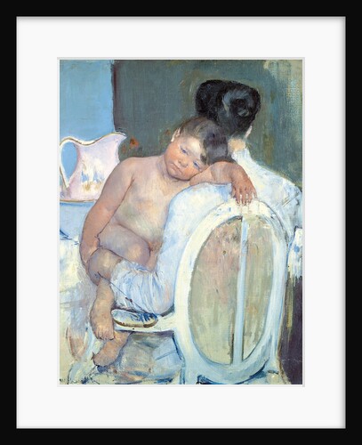 Woman Sitting with a Child in Her Arms by Mary Cassatt
