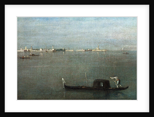 Gondolas on the Lagoon (Grey Lagoon) by Francesco Guardi