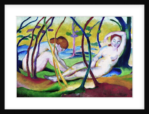 Nudes under Trees by Franz Marc