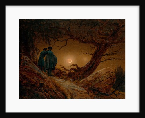 Two Men Contemplating the Moon by Caspar David Friedrich