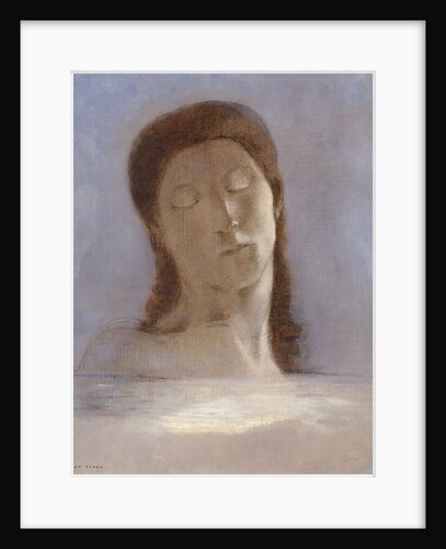 Closed Eyes by Odilon Redon