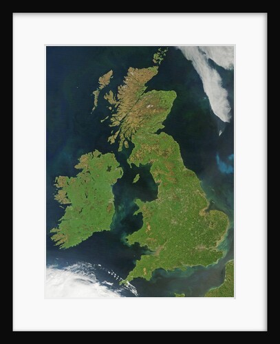 Satellite view of Great Britain and Ireland by Anonymous