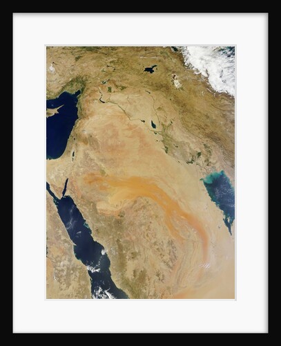 Satellite view of the Middle East by Anonymous