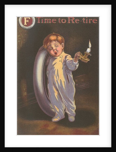 Sleepy Boy with Tire and Candle by Anonymous
