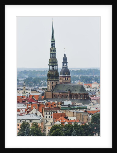 View of St. Peter church from the Latvian Academy of Science building by Anonymous