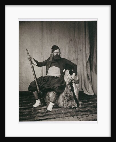Self Portrait of the English Photographer, Roger Fenton, dressed in the Uniform of a French Zouave Soldier by Anonymous
