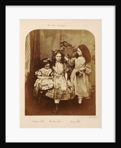 Irene MacDonald, Flo Rankin and Mary MacDonald at Elm Lodge, Hampstead, July 1863 by Anonymous
