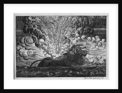 Firework Display on the River Saone, Lyon, for Louis XIII and His Queen by Pierre Faber